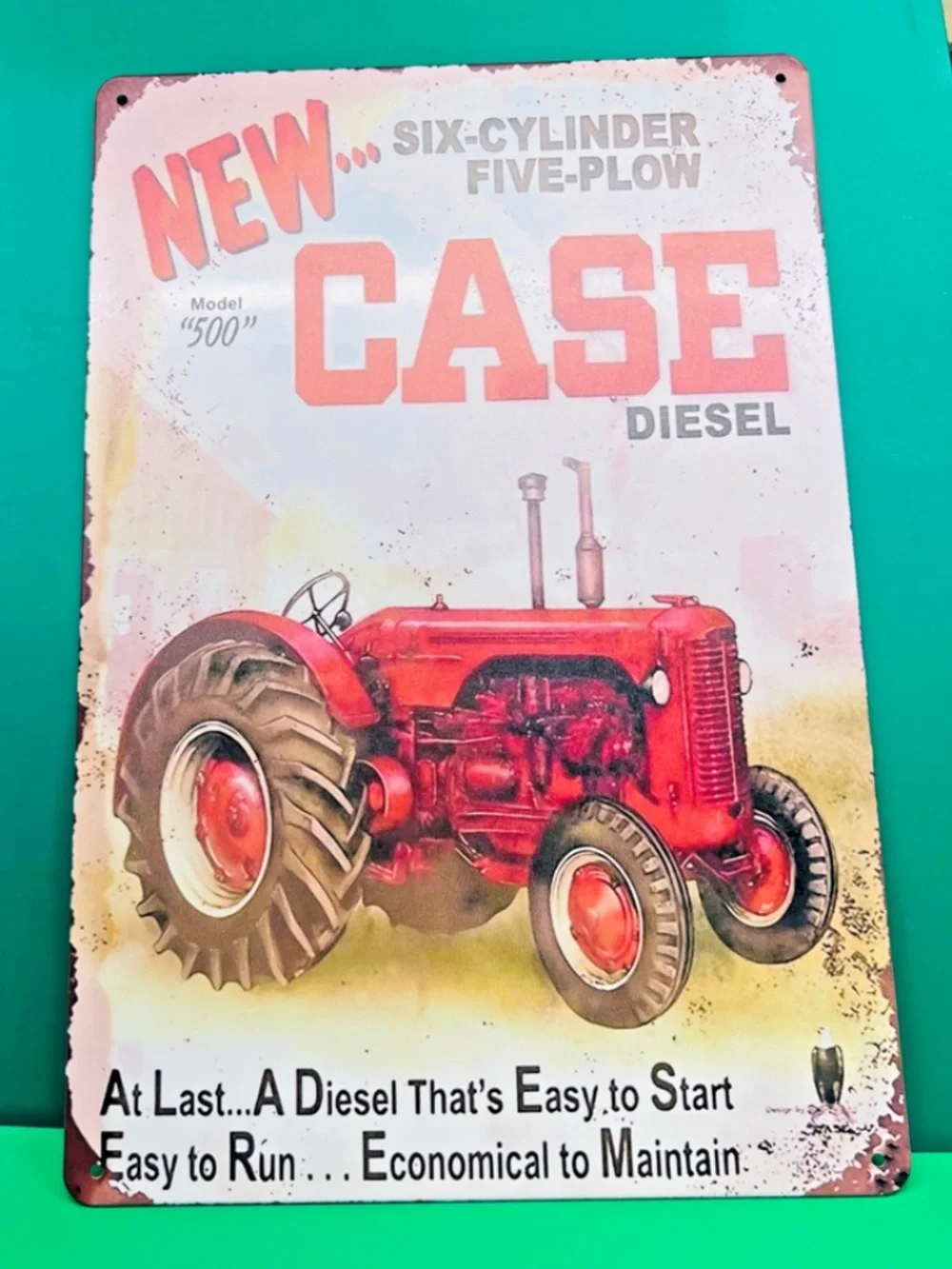 RARE Case Model 500 Diesel Tractor 6 Cylinder 5 Farm Plow 12